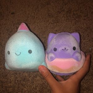 squishies, stress balls and mochi toys